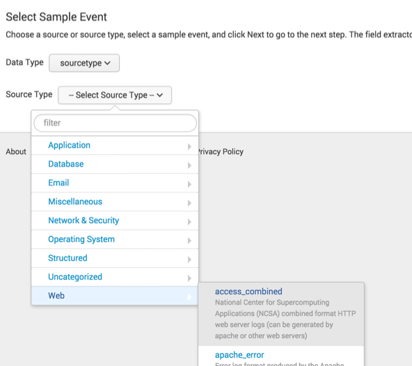 Em FX select sample step choose sourcetype.png